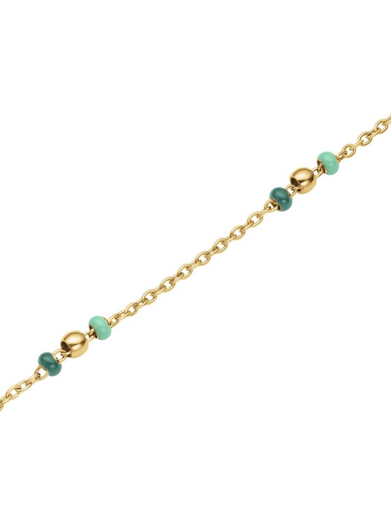 Rosefield Rosefield Bransoletka Emerald Dotted Bracelet Złoty