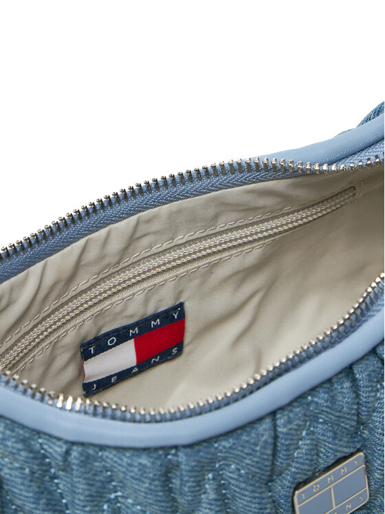 Tommy Jeans Tommy Jeans Τσάντα Tjw Iconic Shoulder Denim AW0AW17301 Μπλε