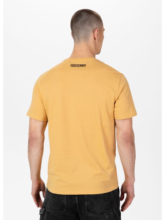 PITBULL PITBULL T-Shirt Koszulka Żółty Regular Fit
