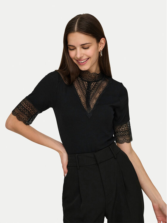ONLY ONLY Halenka Tilde 15335353 Černá Slim Fit