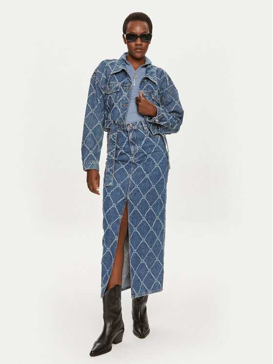 HUGO Hugo Teksaselik Gatje 50519898 Sinine Slim Fit