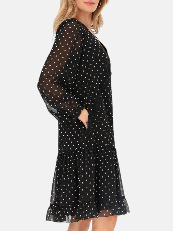 L’AF L’AF Sukienka koktajlowa Lenora Czarny Regular Fit