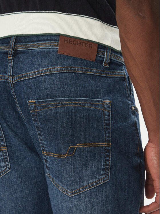 Hechter Paris Hechter Paris Szorty jeansowe 26655 151362 Granatowy Regular Fit