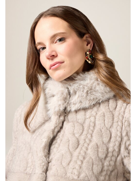 Oltre Oltre Cappotto 0077R000472N003 Grigio Baggy Fit