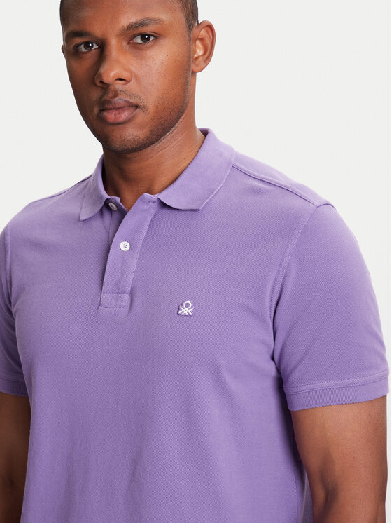 United Colors Of Benetton United Colors Of Benetton Polo 3089J3179 Ljubičasta Regular Fit