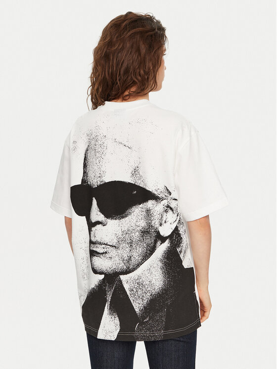 Karl Lagerfeld Jeans Karl Lagerfeld Jeans T-shirt A1W17030 Bijela Relaxed Fit