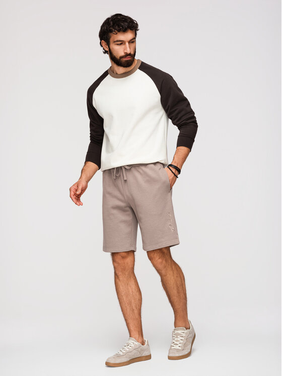 Ombre Ombre komplet szortów materiałowych Z125 Kolorowy Regular Fit
