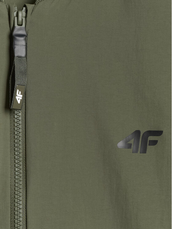 4F 4F Kurtka przejściowa MIDSHOP TEXTILE Khaki Regular Fit