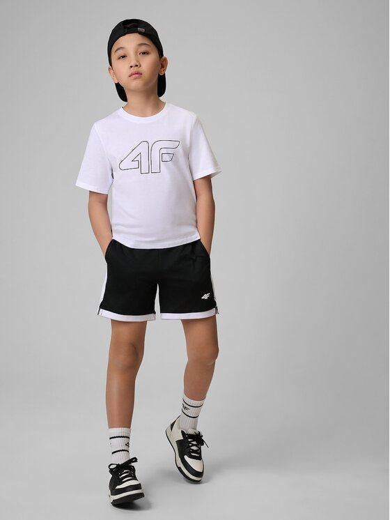 4F 4F T-shirt 4FJRSS26TTSHM3599-10S Bianco Regular Fit