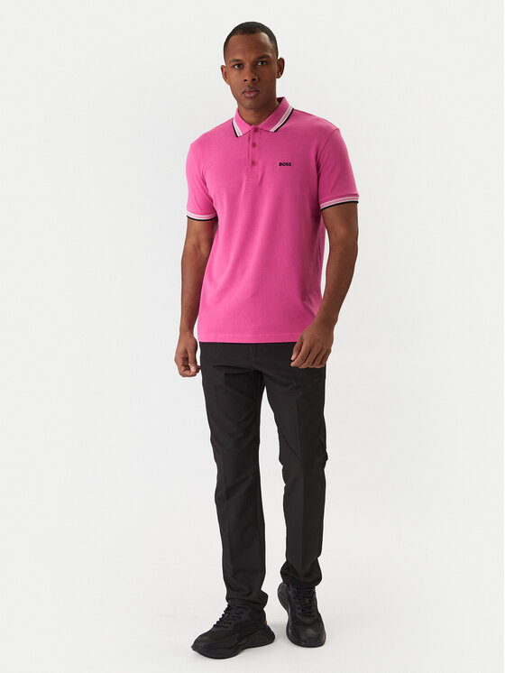 BOSS BOSS Polo Paddy 50469055 Różowy Regular Fit
