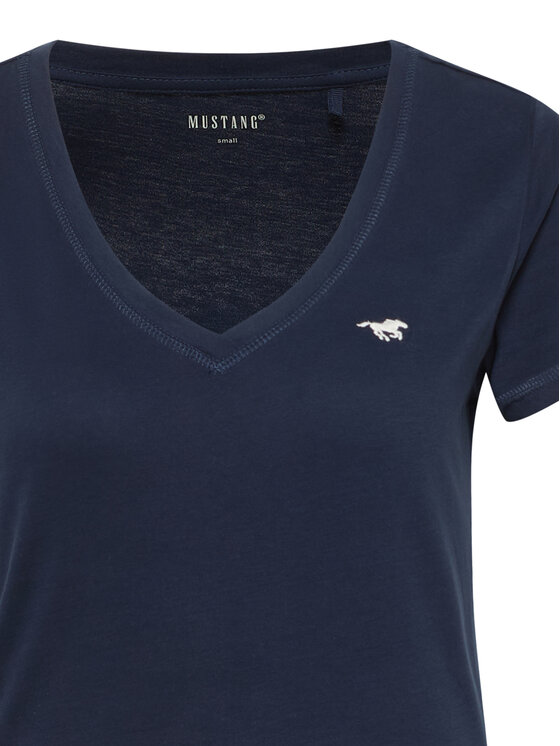 Mustang Mustang Tričko Beverly 1016517 Tmavomodrá Slim Fit