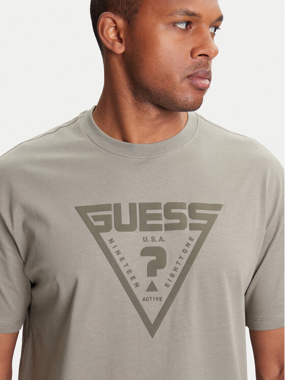 Guess Guess Marškinėliai Z4BI02 I3Z14 Žalia Regular Fit