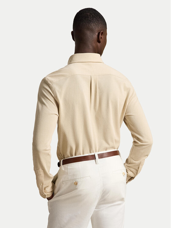 Polo Ralph Lauren Polo Ralph Lauren Srajca 710P03967502 Svetlo bež Slim Fit