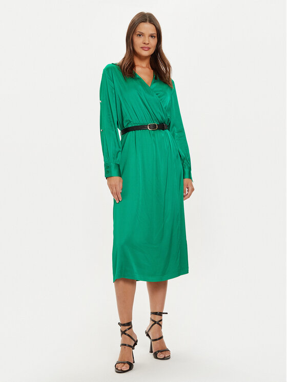 Liu Jo Abito da cocktail WF4048 T3764 Verde Regular Fit, taglia : 46