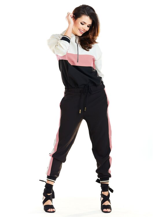 Awama Awama Bluza A265 Różowy Basic Fit
