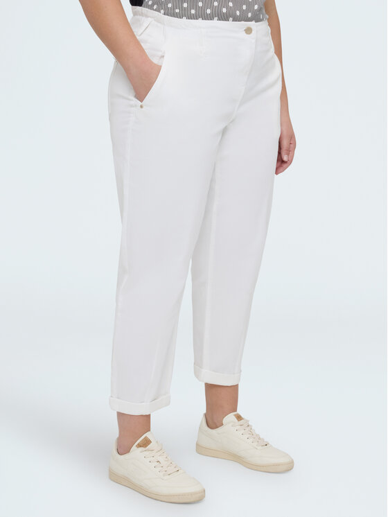 Fiorella Rubino Fiorella Rubino Pantaloni di tessuto P706T005159N011 Bianco Regular Fit