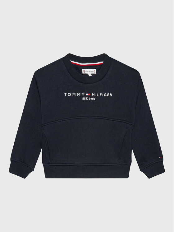 Tommy Hilfiger Džemperis ar kapuci Essential KG0KG06651 D Tumši zils Regular Fit