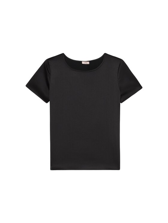 Oltre Oltre T-Shirt G384J004171N033 Czarny Regular Fit