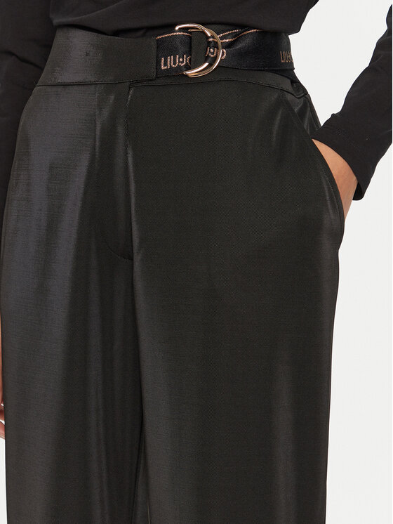 Liu Jo Sport Liu Jo Sport Spodnie materiałowe TF4260 J4751 Czarny Regular Fit