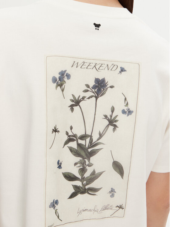 Weekend Max Mara Weekend Max Mara Tricou Lecco 2515941052 Alb Boxy Fit