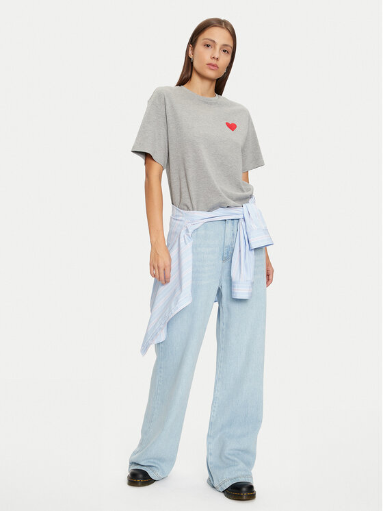 Vero Moda Vero Moda Marškinėliai Thilde 10329163 Pilka Regular Fit