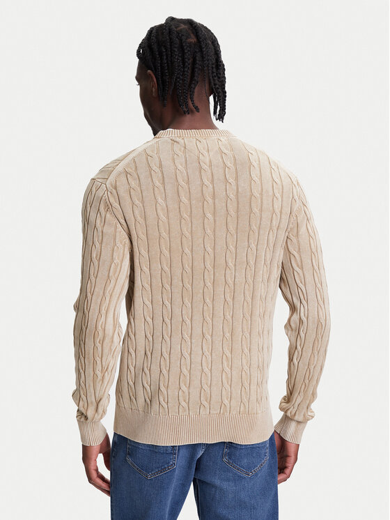 Tommy Hilfiger Tommy Hilfiger Sveter Classic MW0MW39524 Béžová Regular Fit