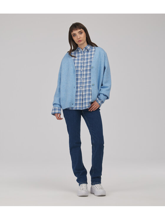 Lee Cooper Lee Cooper Sweter STENIA Niebieski jasny Regular Fit