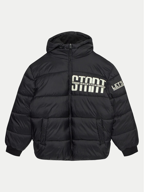 United Colors Of Benetton United Colors Of Benetton Ziemas jaka 2MZKCN05K Melns Regular Fit