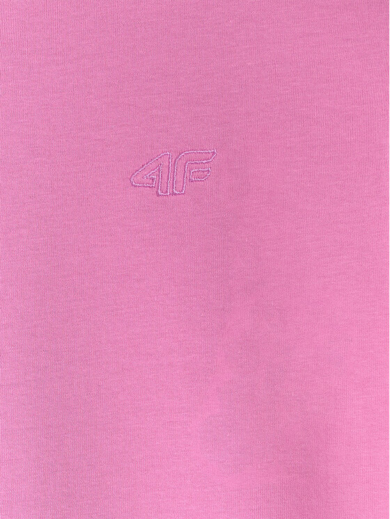 4F 4F T-Shirt BASIC+ Różowy Oversize