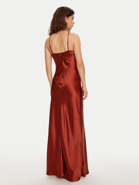 STAUD STAUD Sukienka wieczorowa Cadence R24P2214SA Czerwony Slim Fit