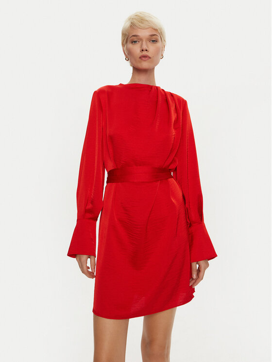 Lola Casademunt by Maite Abito da cocktail MF2416003 Rosso Regular Fit, taglia : S