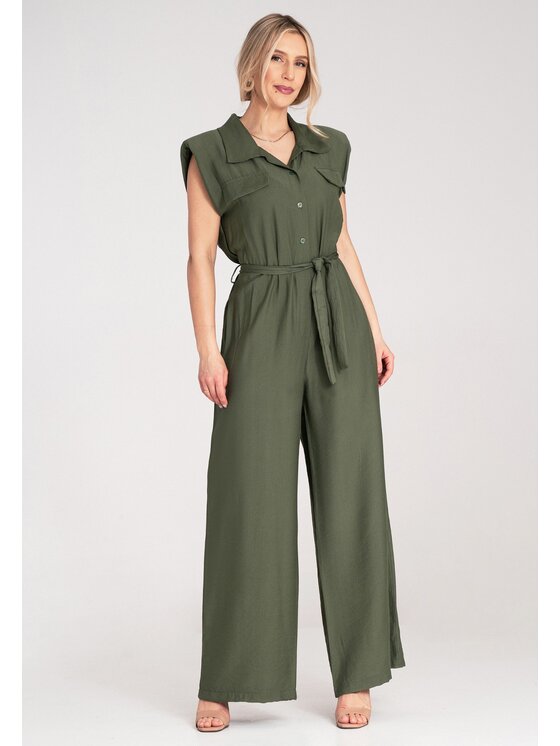 FIGL FIGL Kombinezon M1176 Zielony Regular Fit