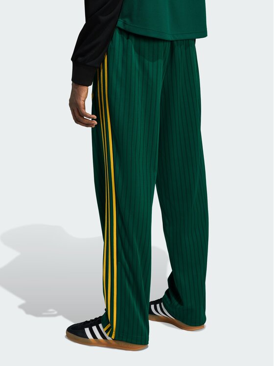 adidas adidas Spodnie dresowe Firebird loose pinstripes Zielony Loose Fit