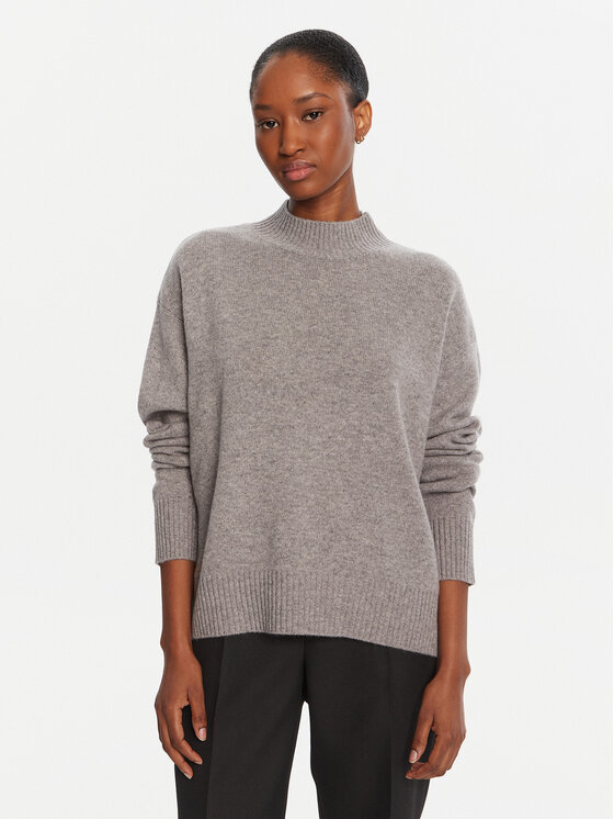 KAOS KAOS Rollkragenpullover Donna RI1KT001 0M07 Grau Regular Fit