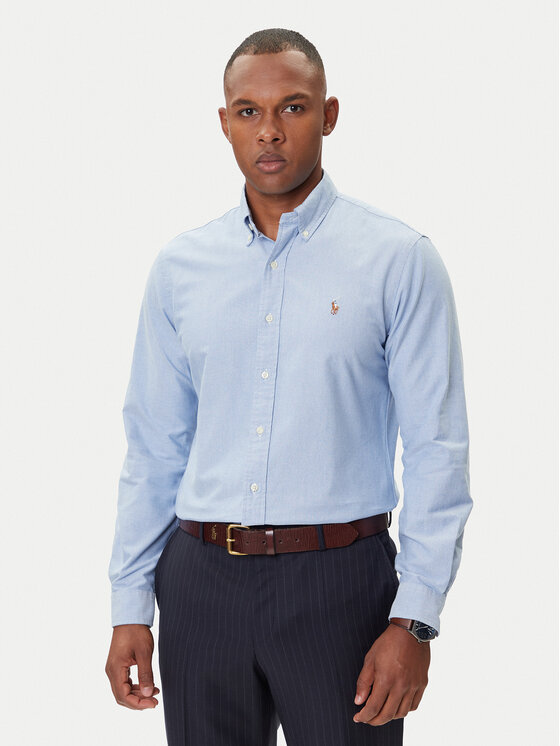 Polo Ralph Lauren Koszula Cupdppcs 710792041002 Błękitny Custom Fit