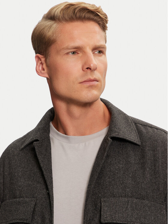Marc O'Polo Marc O'Polo Hemdjacke 429 0194 74138 Grau Loose Fit