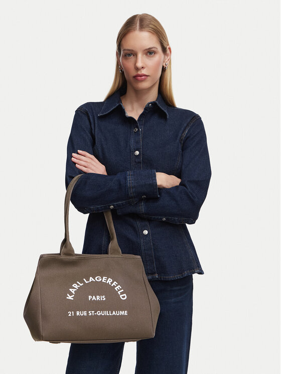 KARL LAGERFELD Дамска чанта B1W50010 Кафяв
