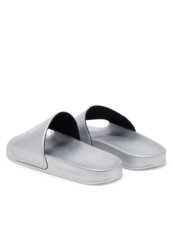 KARL LAGERFELD KARL LAGERFELD Šľapky Kondo 2.0 KL80908A Strieborná