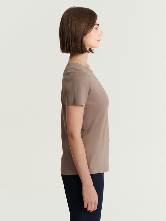 TATUUM TATUUM Bluzka MIKAJA Brązowy Classic Fit