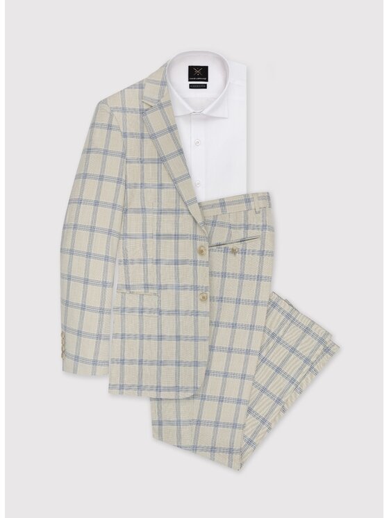 Pako Lorente Pako Lorente Garnitur P23SF-4G-006 Beżowy Slim Fit