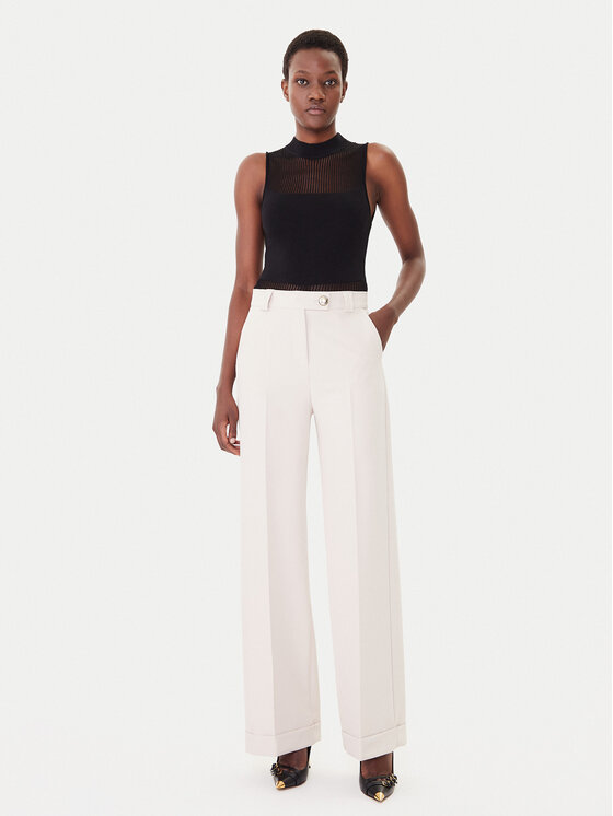Maryley Maryley Stoffhose 25IB563/43LA Beige Regular Fit