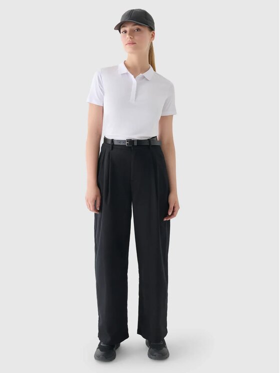 4F 4F Polo 4FWMM00TPTSF317-10S Biały Slim Fit