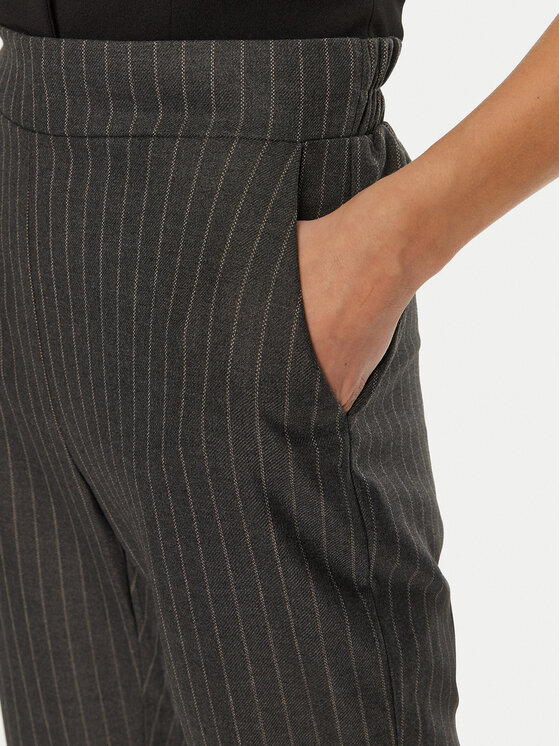 Maryley Maryley Текстилни панталони 24IB616/M11 Сив Regular Fit
