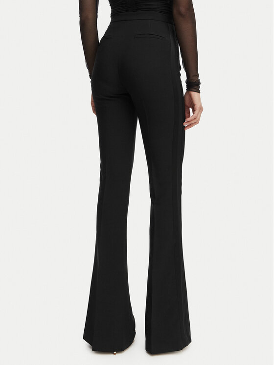 Elisabetta Franchi Elisabetta Franchi Kalhoty z materiálu PA-184-62E2-V290 Černá Slim Fit