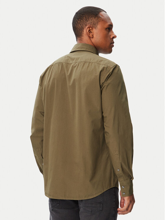 BOSS BOSS Camicia Relegant_6_M 50518304 Verde scuro Regular Fit