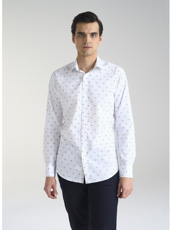 Pako Lorente Pako Lorente Koszula P24SN-1X-031 Biały Slim Fit