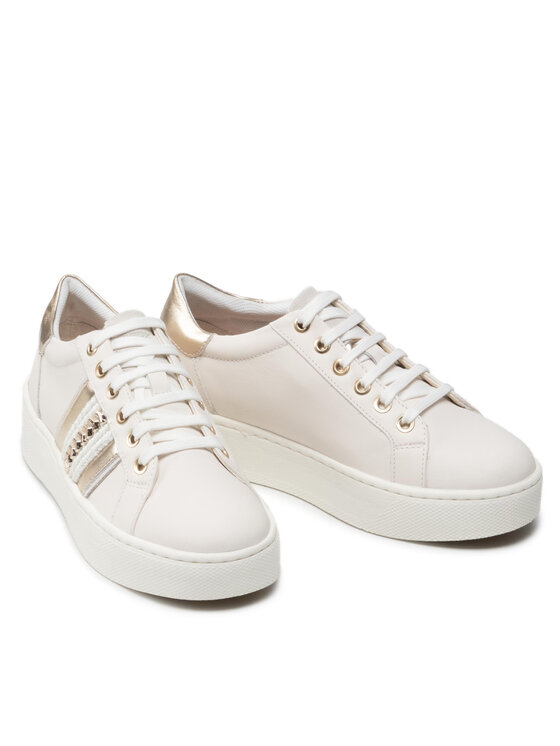 Geox Geox Αθλητικά D Skyely E D25QXE 085BN C1Q2L Λευκό