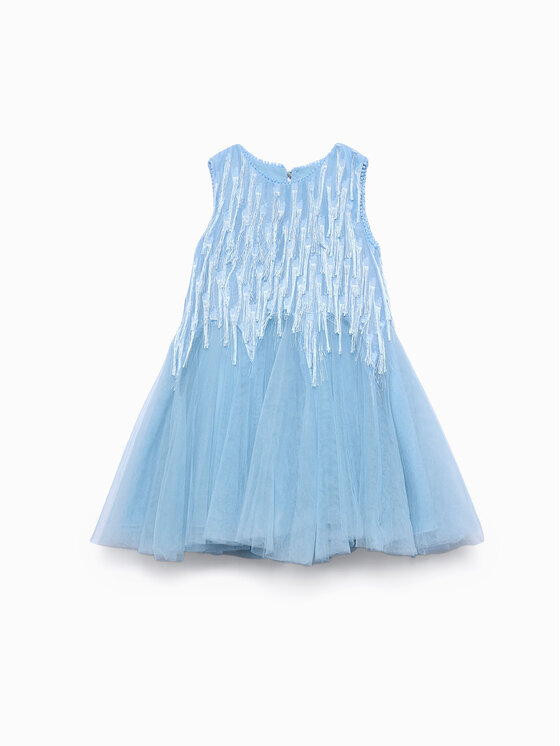 Abel & Lula Abel & Lula Елегантне плаття 5025 Блакитний Regular Fit