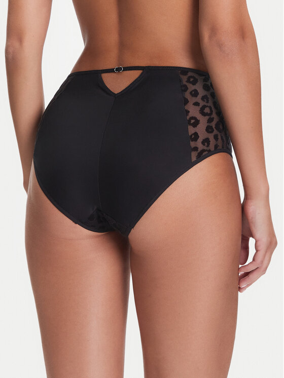 Chantelle Chantelle Mutande classiche a vita alta Pulp Girls C22XC5 Nero