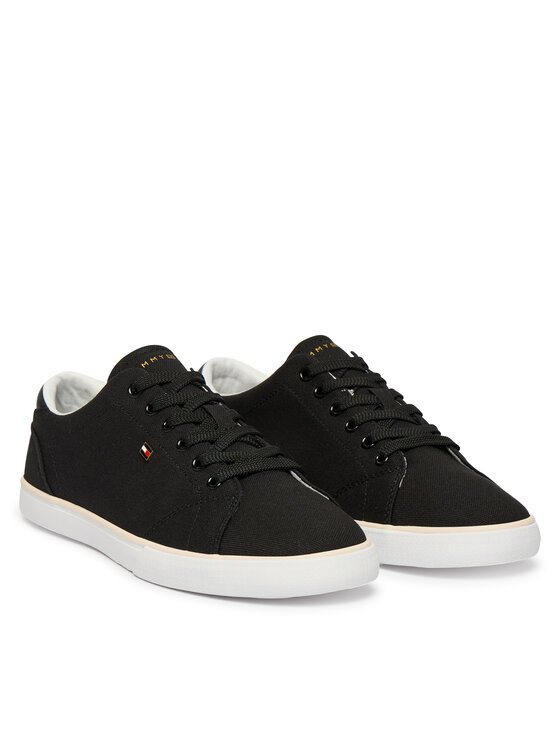 Tommy Hilfiger Tommy Hilfiger Sneakers aus Stoff Th Low Profile Vulc Canvas FW0FW09102 Schwarz